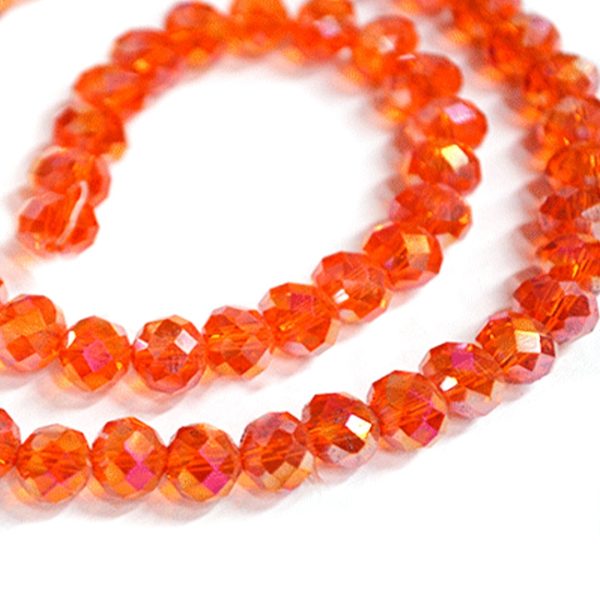 Cristal Naranja Tornasol 10MM
