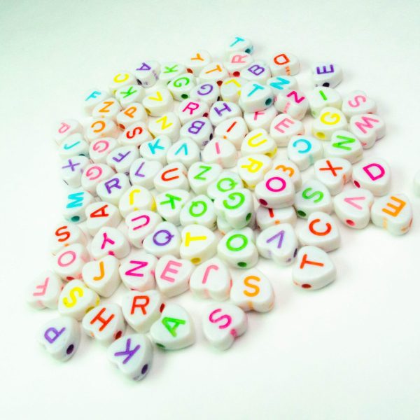 Ensambles :Letras redondas de colores pequeñas