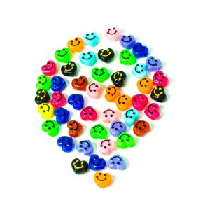 Figuras Acrílicas Corazones Felices