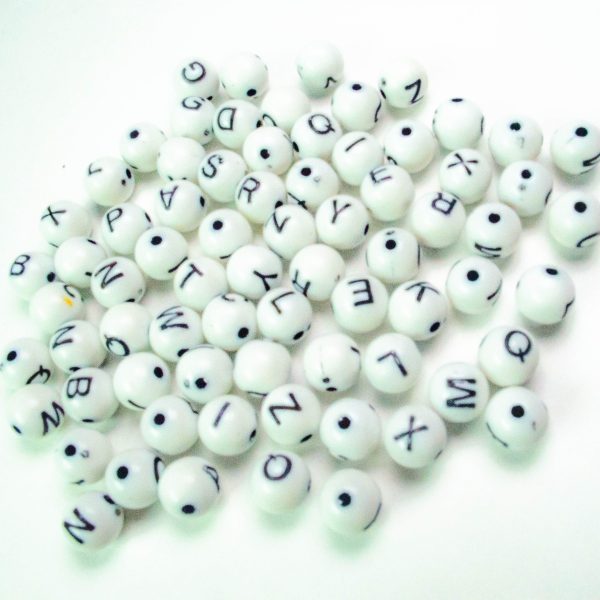 Ensambles : Letras redondas blancas