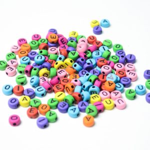 Letras redondas de colores