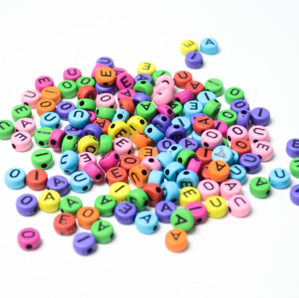 Letras redondas de colores