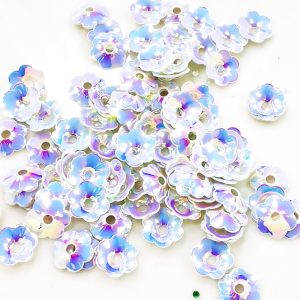 Flor Blanco Tornasol 6MM JP (AU)